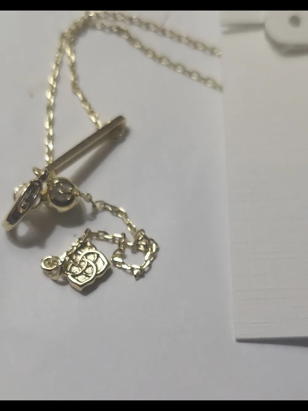 Kendra Scott Gold and Silver Hockey Stick Pendant Necklace